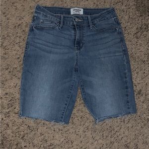 Denim cut off shorts